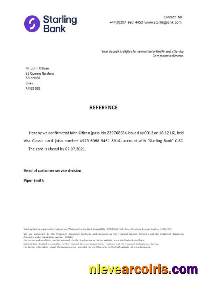 United Kingdombank closure reference